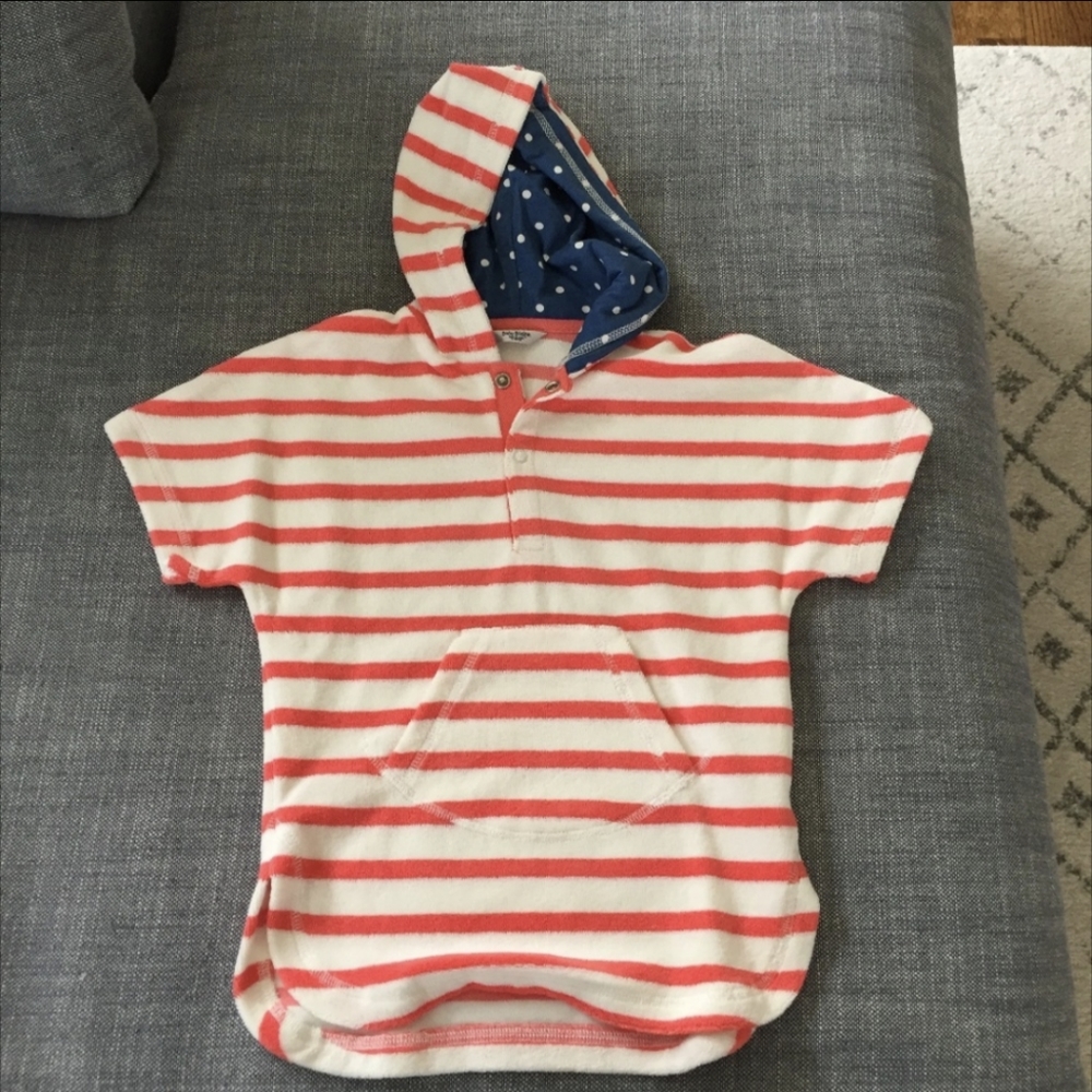 Baby Boden Baby Girl Terry Swim Cover Up